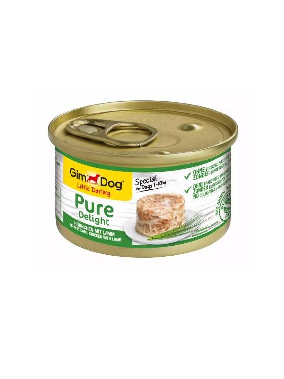 GIMDOG Little Darling Pure Delight z kurczakiem i jagnięciną 85g