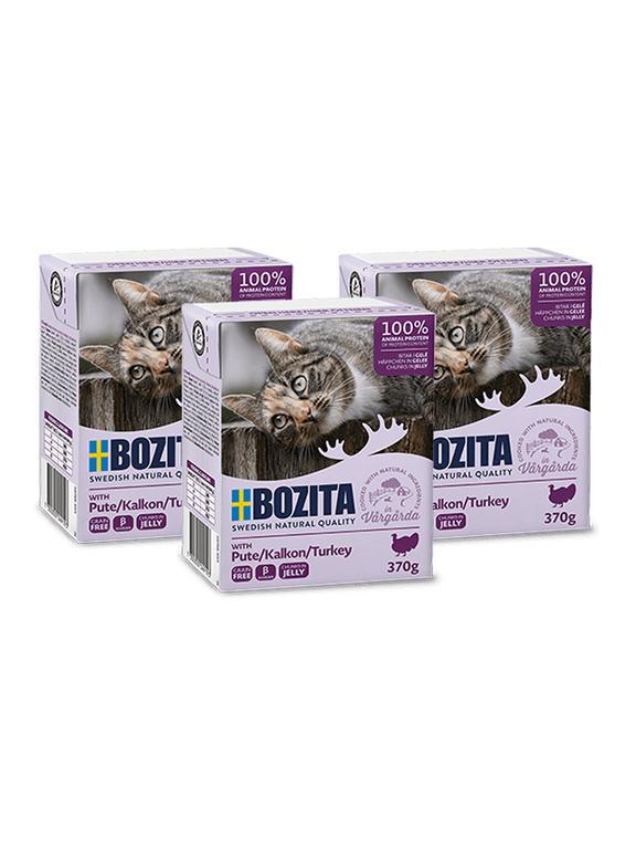 BOZITA Cat Kawałki Indyka W Galaretce 3x370g