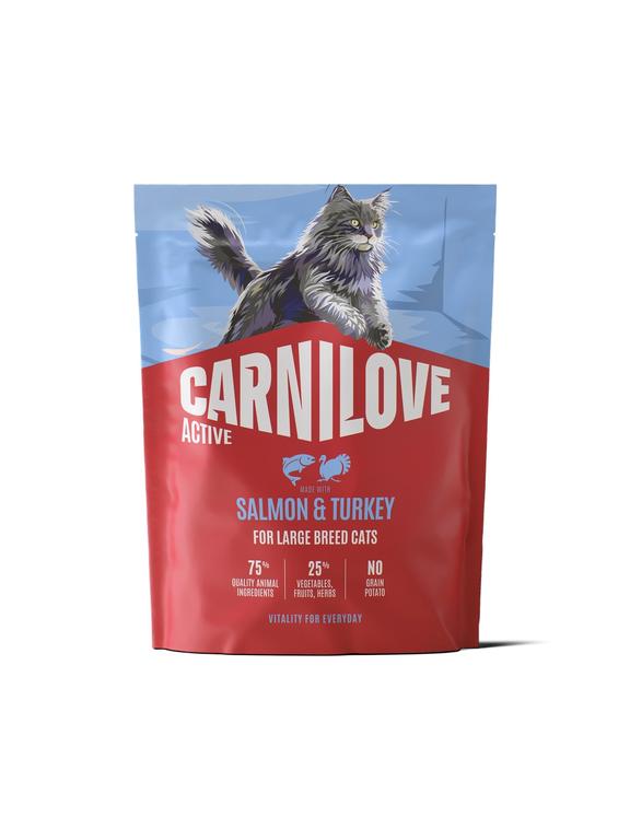 Carnilove Active Cat Salmon & Turkey for Adult Large Breeds 400 g