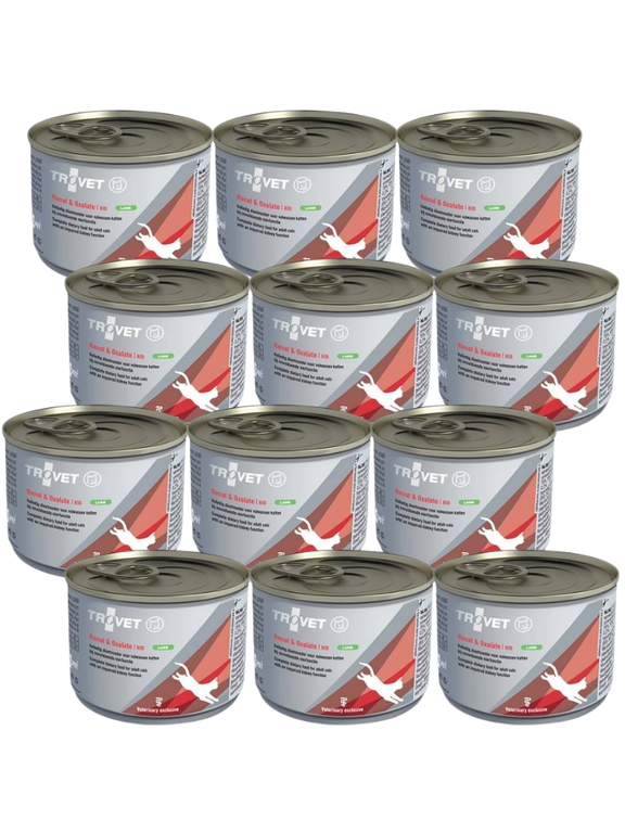 TROVET RID Renal & Oxalate (dla kota) 12x100g - jagnięcina