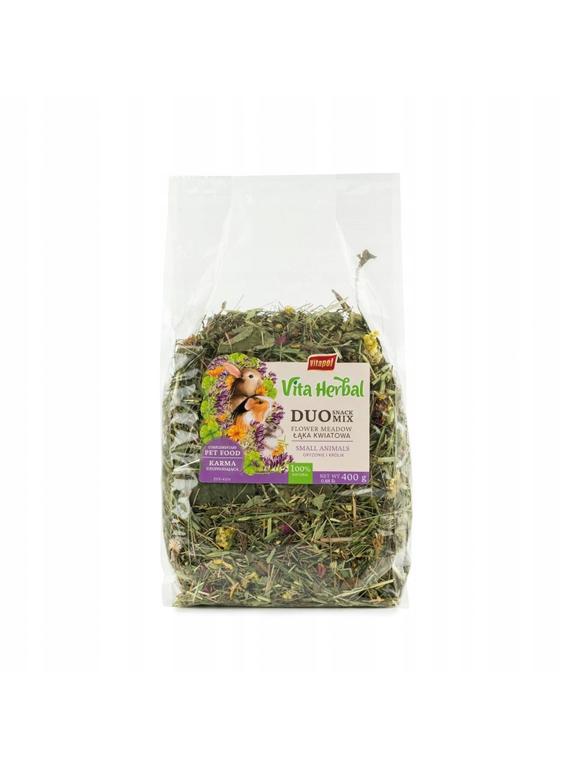VITAPOL Vita Herbal Duo Snack - łąka kwiatowa dla gryzoni i królika 400g