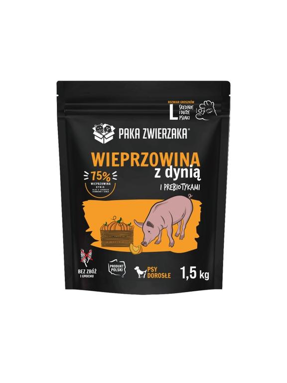 Paka Zwierzaka - Karma sucha SH Wieprzowina z dynią "L" 1,5kg