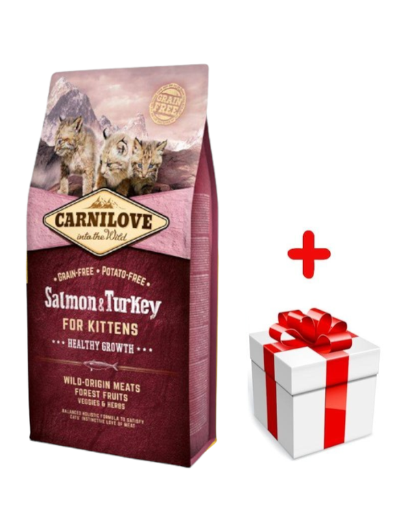 CARNILOVE Cat Salmon & Turkey For Kittens 6kg + niespodzianka dla kota GRATIS!
