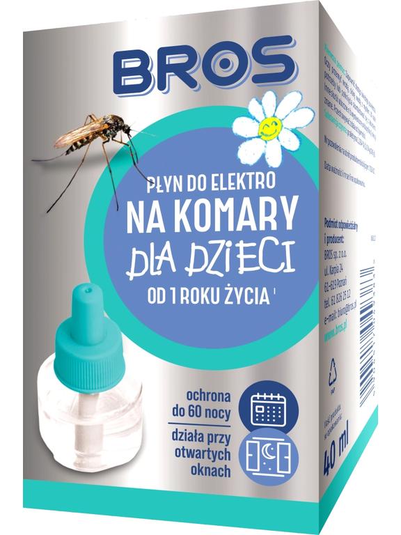 BROS - płyn do elektro na komary dla dzieci od 1 roku życia 60 nocy