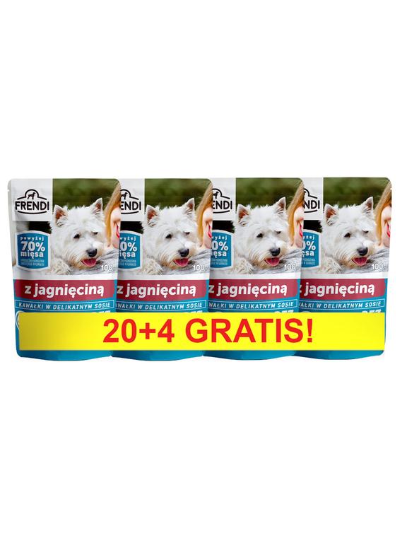 Frendi-  Kawałki w delikatnym sosie z jagnięciną 24x100g