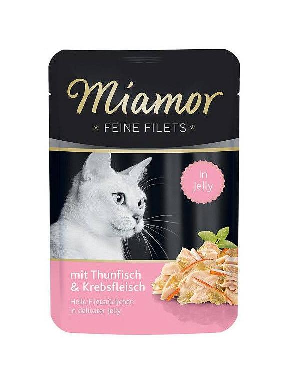 Miamor Feine Filets - mokra karma dla kota filety z tuńczyka z krabem 100g