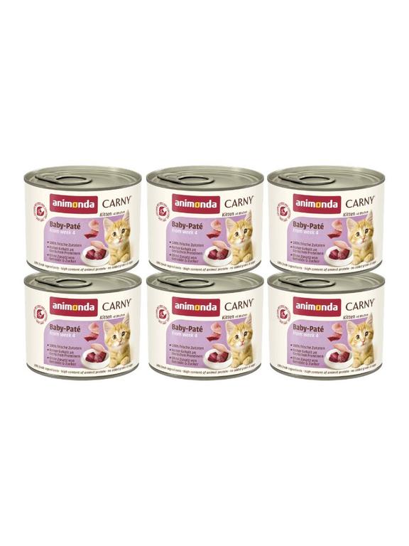 ANIMONDA Cat Carny  Baby Pate 6x200g