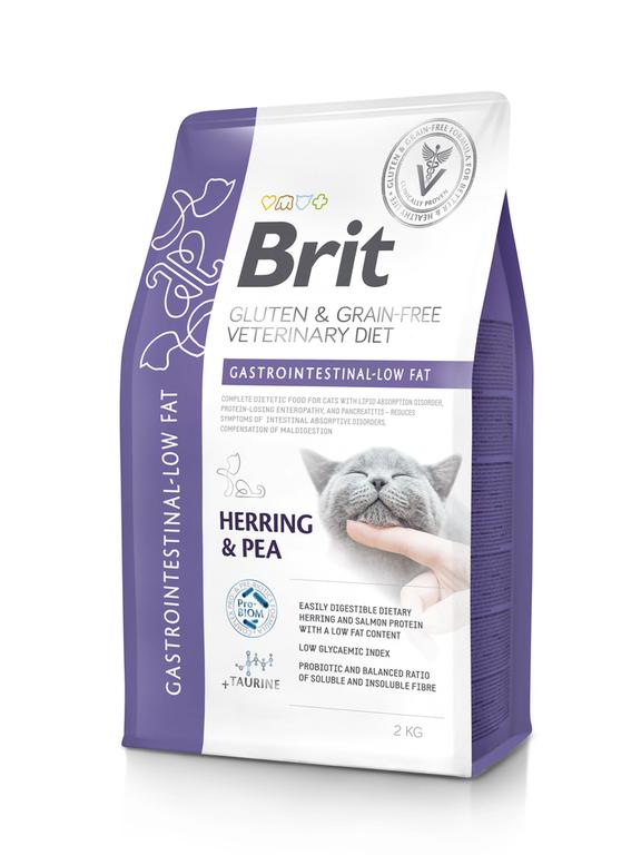 BRIT GF Veterinary Diets Cat Gastrointestinal-Low Fat 2kg