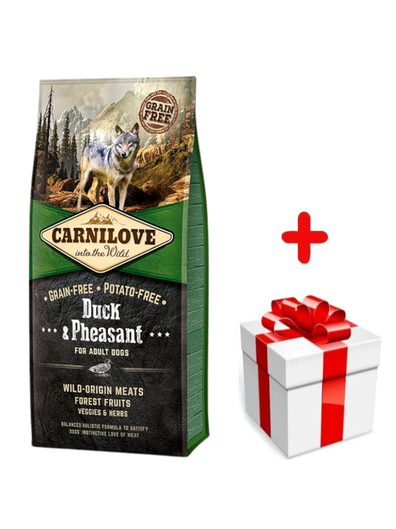 CARNILOVE Duck & Pheasant for Adult 12kg + niespodzianka dla psa GRATIS!