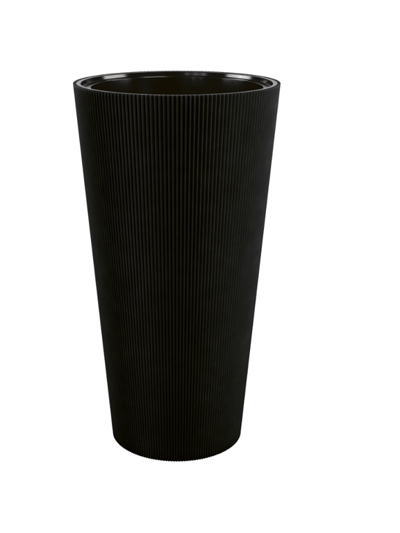 Donica Linea Slim 30 -  głęboka czerń