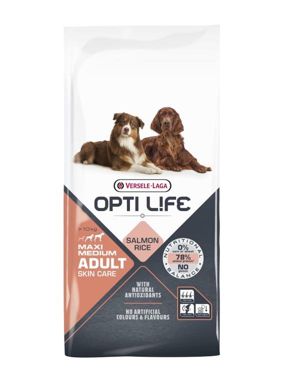 VERSELE-LAGA Opti Life Adult Skin Care Medium&Maxi 15kg opakowanie uszkodzone (8765)