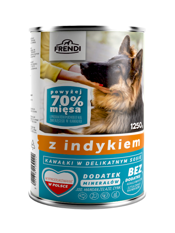 Frendi kawałki w delikatnym sosie z indykiem 1250g