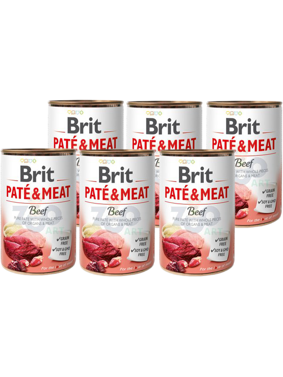 BRIT PATE & MEAT BEEF 6x400g