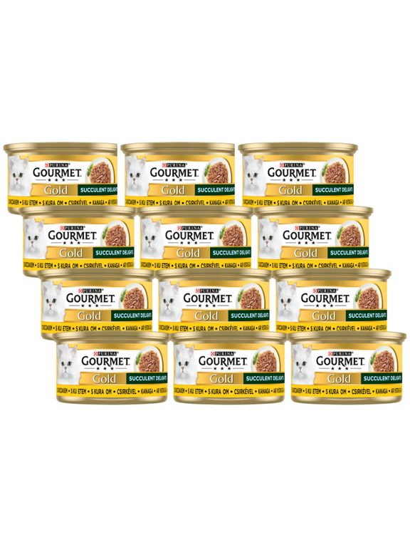 Purina Gourmet Gold z kurczakiem 12x85 g