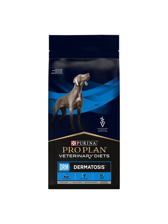 PRO PLAN Veterinary Diets DRM Dermatosis Karma sucha dla psa 11,8 kg /Opakowanie uszkodzone (9045) !!!
