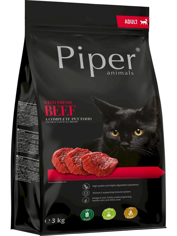 DOLINA NOTECI Piper Animals z wołowiną dla kotów 3kg