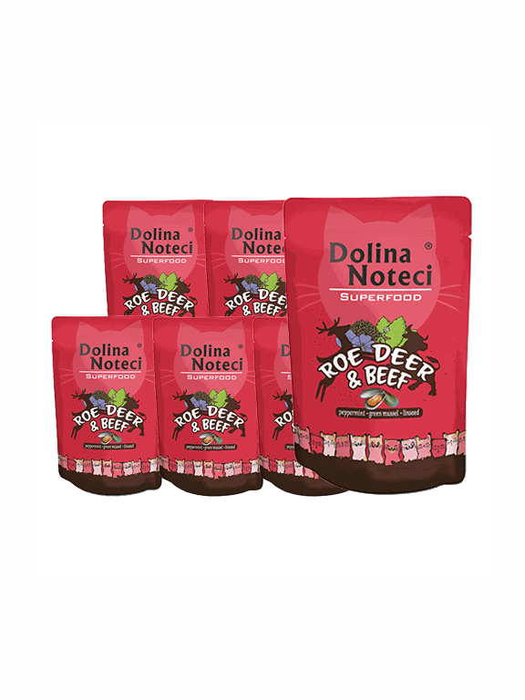 DOLINA NOTECI Superfood sarna i wołowina saszetka 10x85g