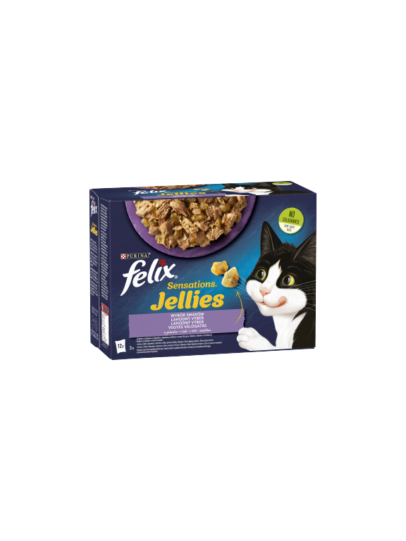 FELIX Sensation Jellies Karma dla kotów wybór smaków w galaretce 12x85g