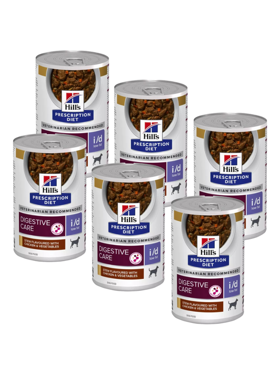 HILL'S PD Prescription Diet Canine i/d Low Fat gulasz 6x354g - puszka