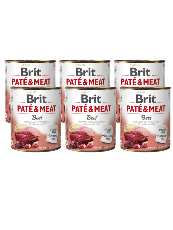 BRIT PATE & MEAT BEEF 6x800g