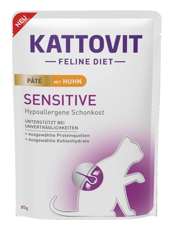 Kattovit Sensitive Pate kurczak 85g saszetka