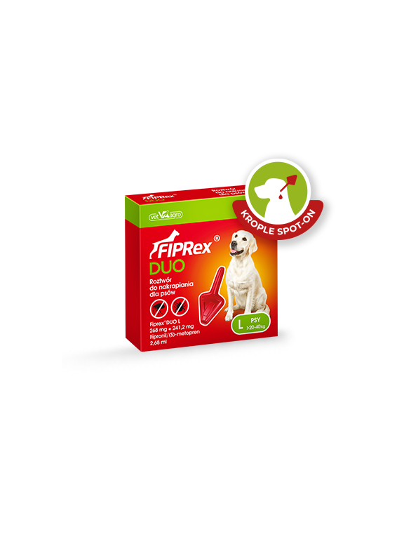 FIPREX DUO L 268 mg + 241,2 mg roztwór do nakrapiania dla psów