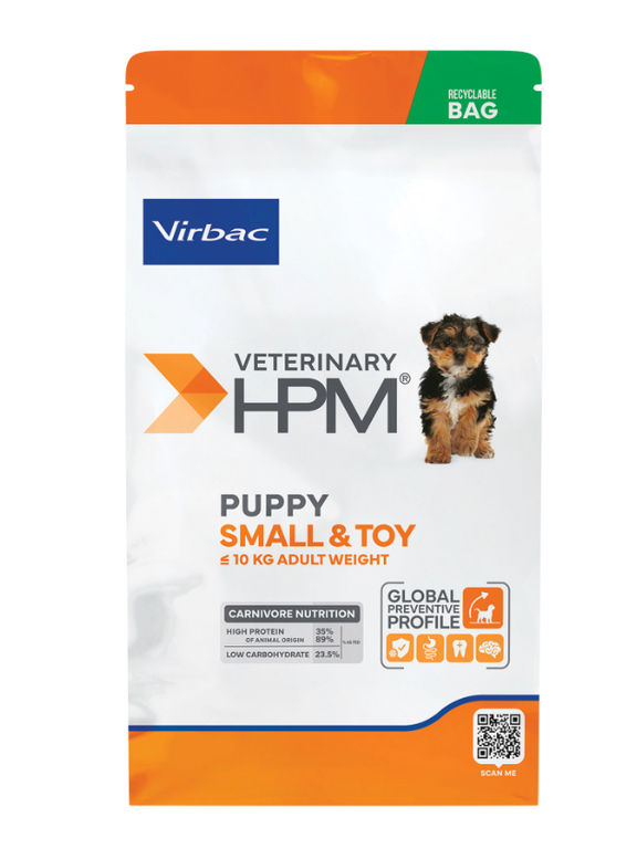 VIRBAC Puppy Small & Toy Dog 1,5g karma sucha dla szczeniąt ras małych oraz suk karmiących