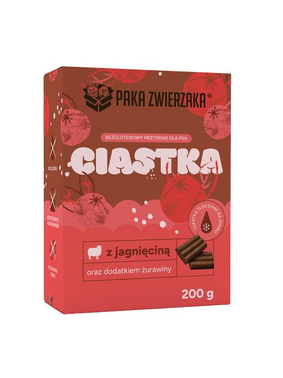 PAKA ZWIERZAKA-Ciastka Jagnięcina z żurawiną (200g)