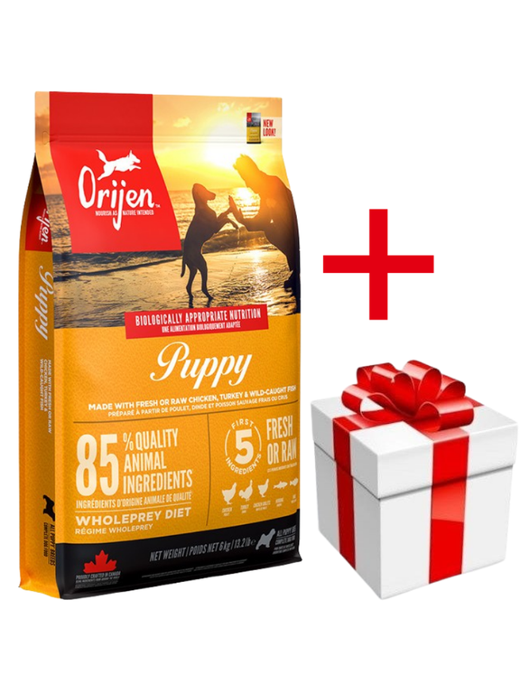 ORIJEN Dog Puppy 6kg+ niespodzianka dla psa GRATIS!