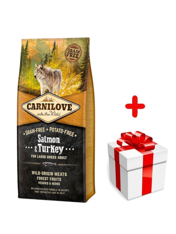 Carnilove Salmon & Turkey for Large Breed Adult 12kg + niespodzianka dla psa GRATIS!