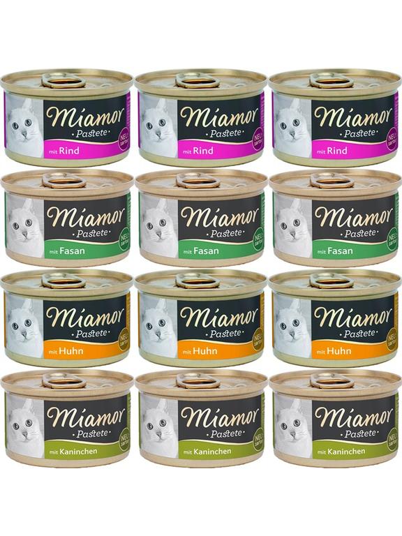 Miamor Pastete Mix smaków 12x85g puszka