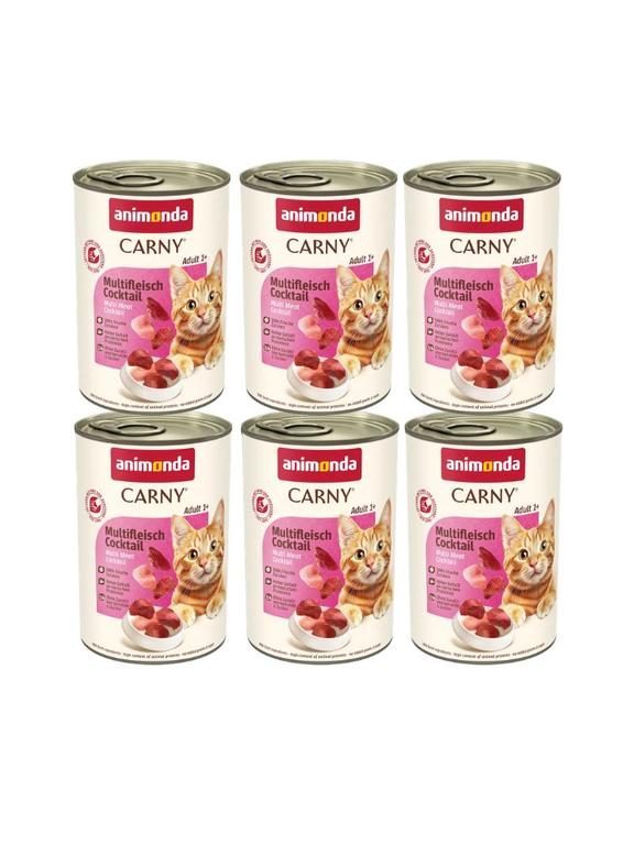 ANIMONDA Cat Carny Adult smak: multi koktajl mięsny 6 x 400g