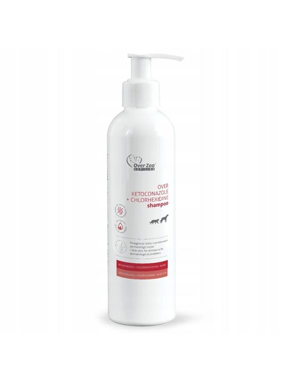 OVER ZOO Vet line - Szampon z ketokonazolem chlorheksydyną 250ml