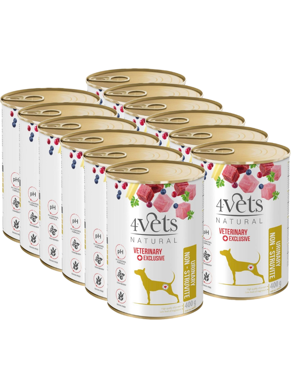 4Vets Dog Urinary Non-struvite 12x400g