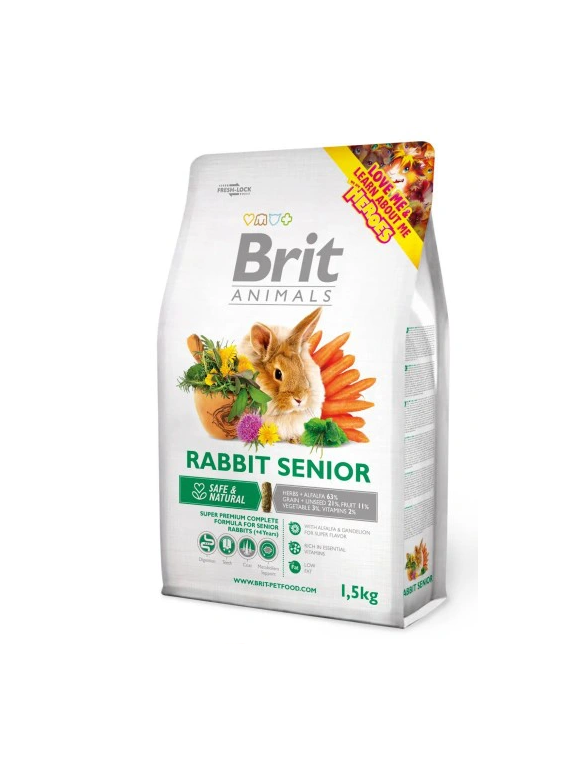 BRIT Animals  Rabbit Senior Complete 1,5kg