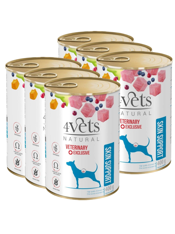 4Vets dla psów Skin Support 6x400g