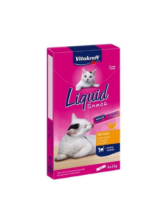 Vitakraft Cat Liquid-Snack z Kurczakiem 6x15g