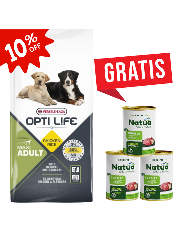 VERSELE-LAGA Opti Life Adult Maxi 12,5kg - z kurczakiem - dla dużych ras