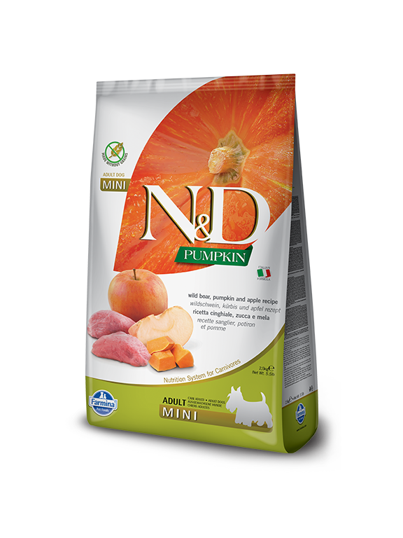 Farmina N&D Pumpkin Grain Free canine BOAR AND APPLE ADULT MINI 7kg
