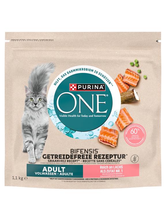 PURINA ONE Bifensis Adult Karma dla kotów dorosłych bogata w łososia 1,1 kg