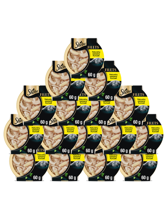 SHEBA Filets mokra karma dla kota z kurczakiem w sosie 16x60g