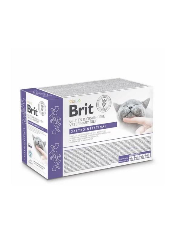 BRIT GF VET. CAT POUCH gastro 12x85g