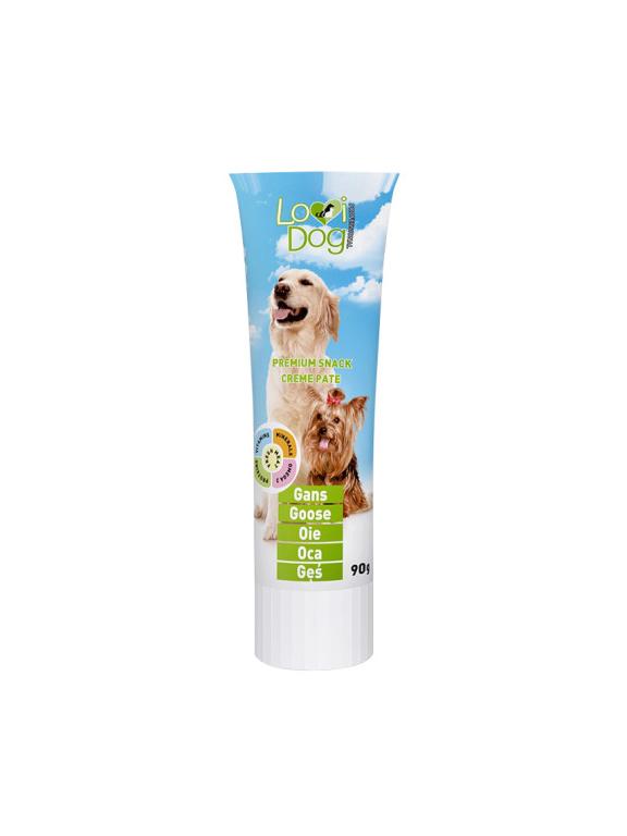 Lovi Dog Snack Creme Pate Goose - pasztet dla psa w tubce, z gęsiną i witaminami 90g