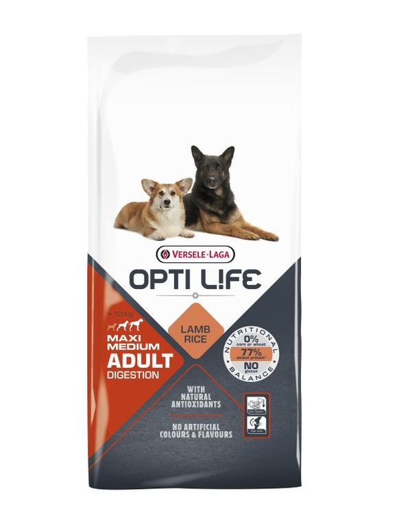 VERSELE-LAGA Opti Life Adult Digestion Medium&Maxi 12,5kg