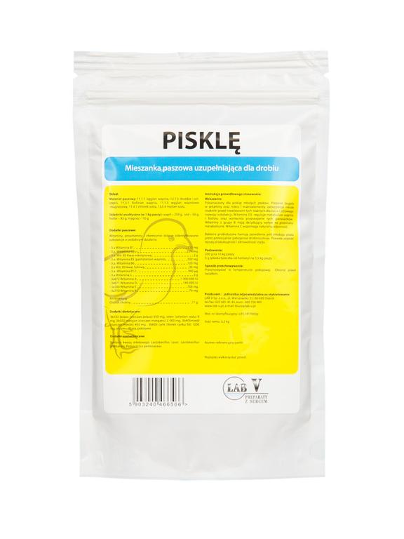 Lab-v Pisklę - Mieszanka Paszowa Uzupełniająca Dla Drobiu Na Wsparcie Wzrostu Piskląt 0,5kg