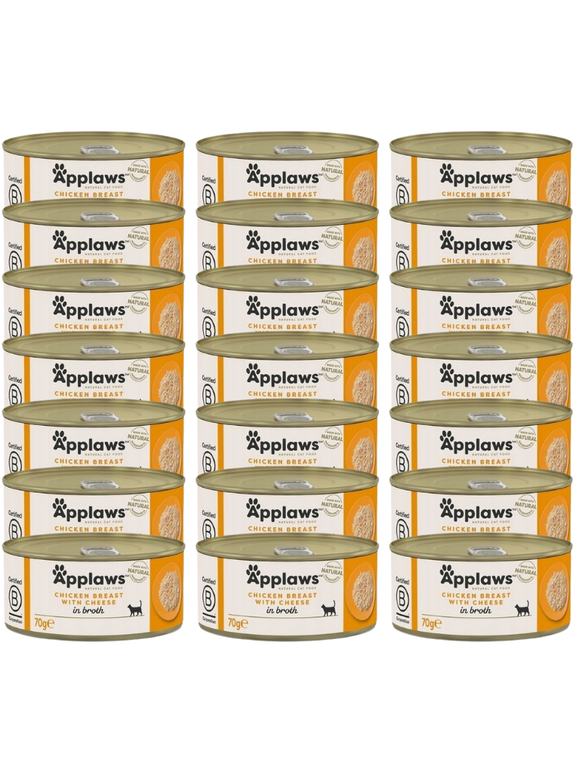 Applaws Cat Kurczak i Ser 24x70g PUSZKA