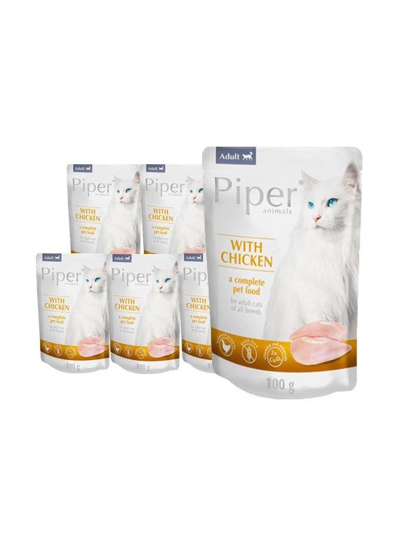 DOLINA NOTECI Piper dla kota z kurczakiem 10x100g (saszetka)