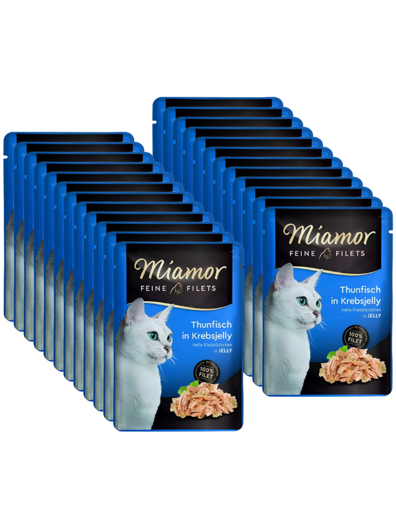 Miamor Feine Filets - mokra karma dla kota tuńczyk w galarecie z kraba 24x100g