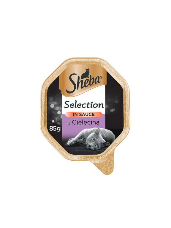 SHEBA® Selection 22x85g z Cielęciną - mokra karma dla kotów w sosie
