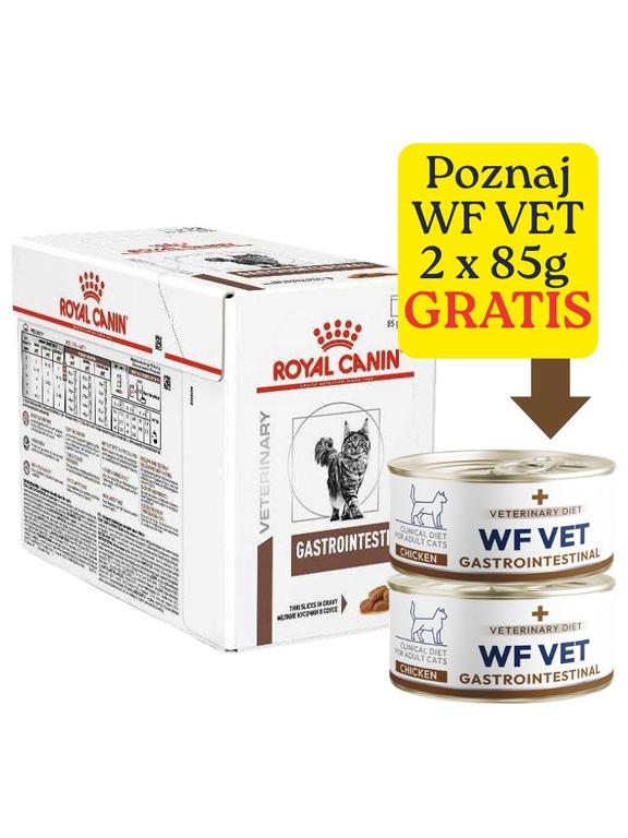 ROYAL CANIN Gastro Intestinal 12x85g saszetka (plasterki w sosie)